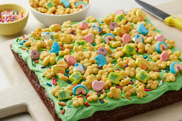 Brownies glaseados de Lucky Charms™