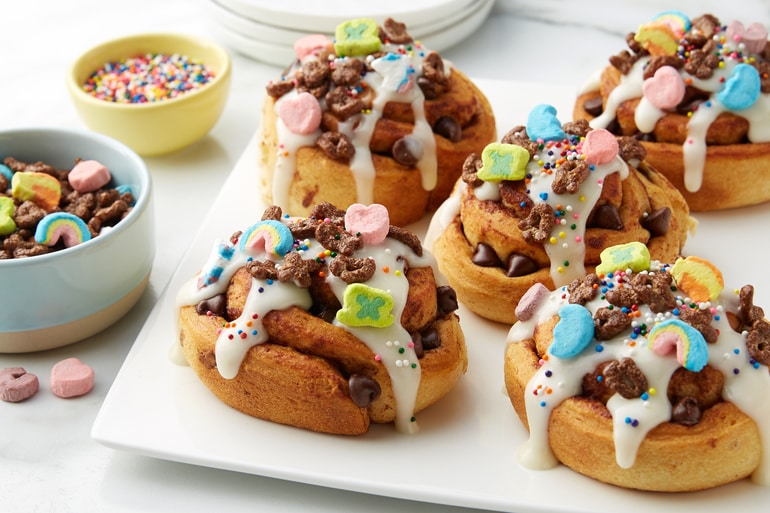 Chocolate Lucky Charms Breakfast Rolls | Lucky Charms